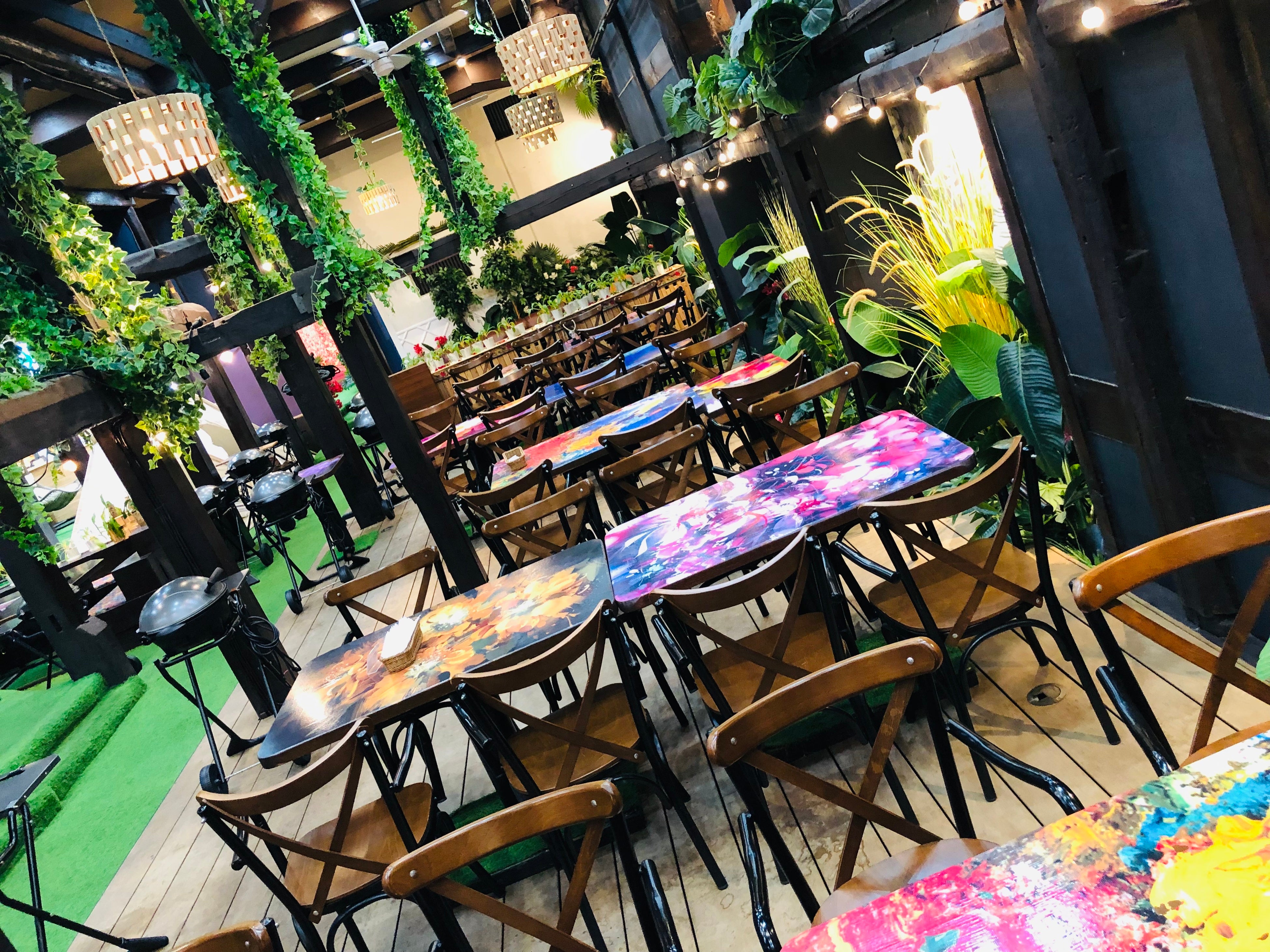 広々デッキ席！