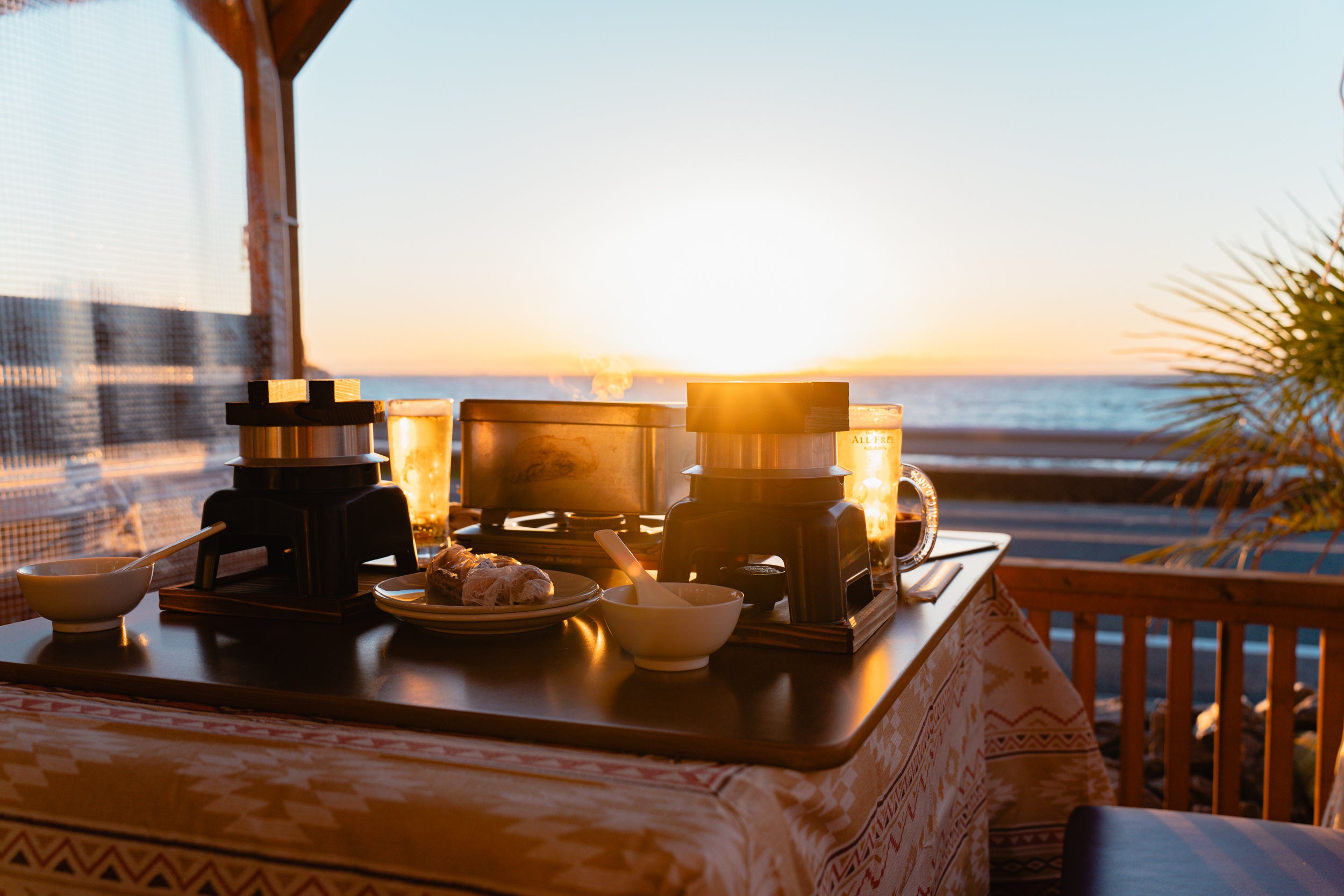 テラスこたつ席