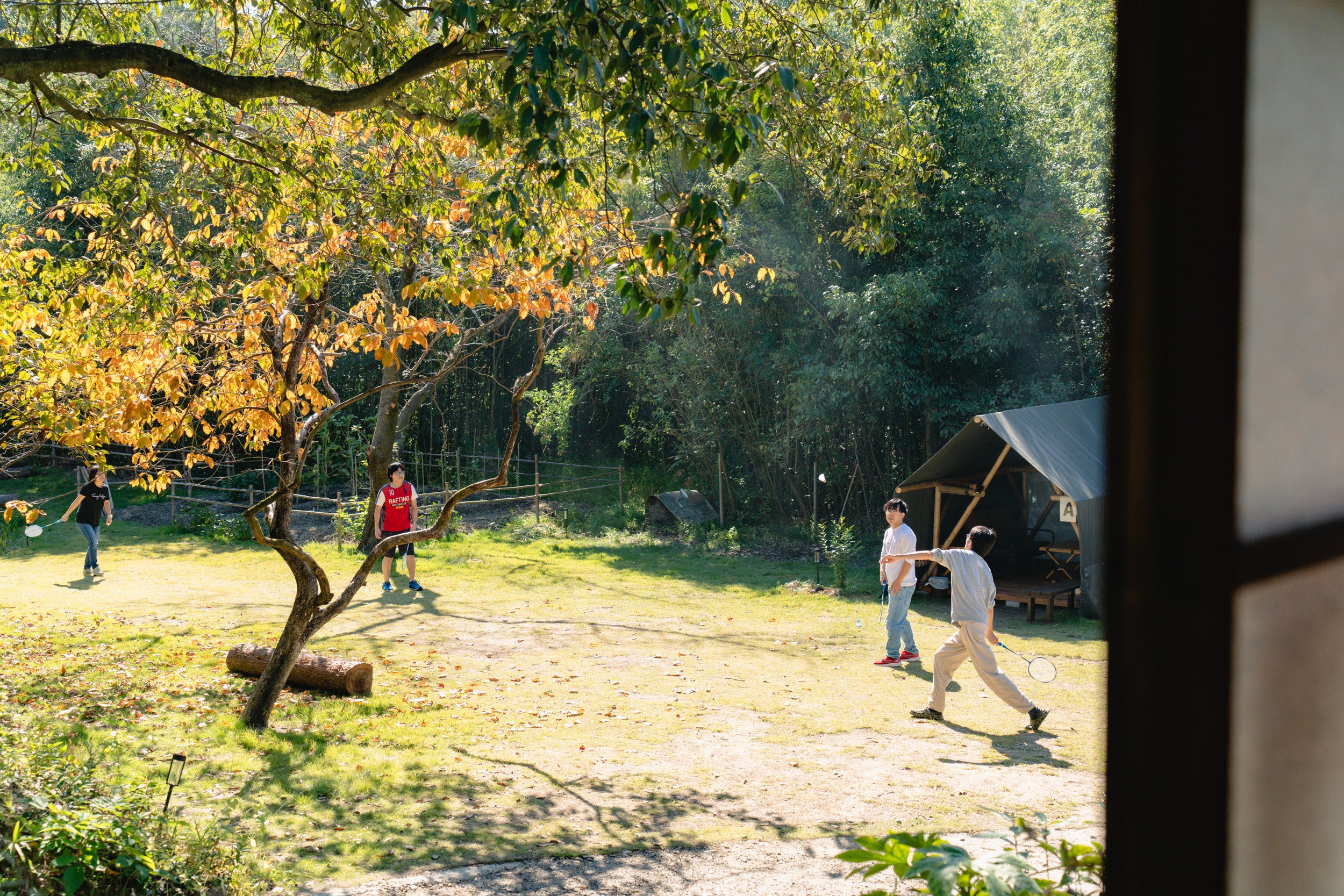 芝広場で遊び放題♪