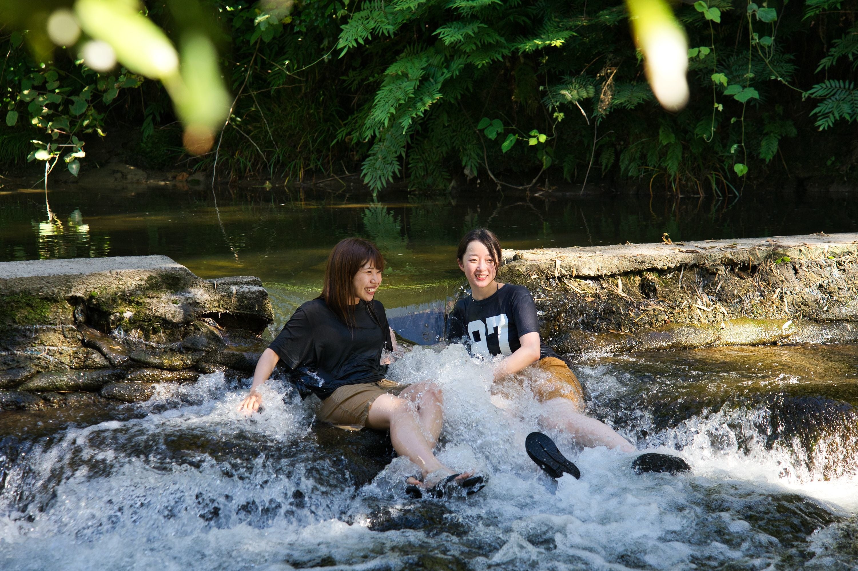 清流乙川で自然の水風呂にダイブ！
