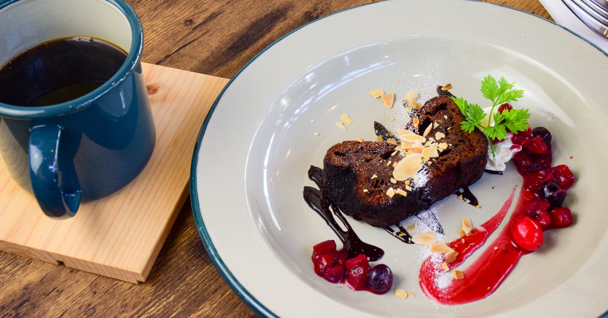 ガトーショコラ+コーヒー ¥900