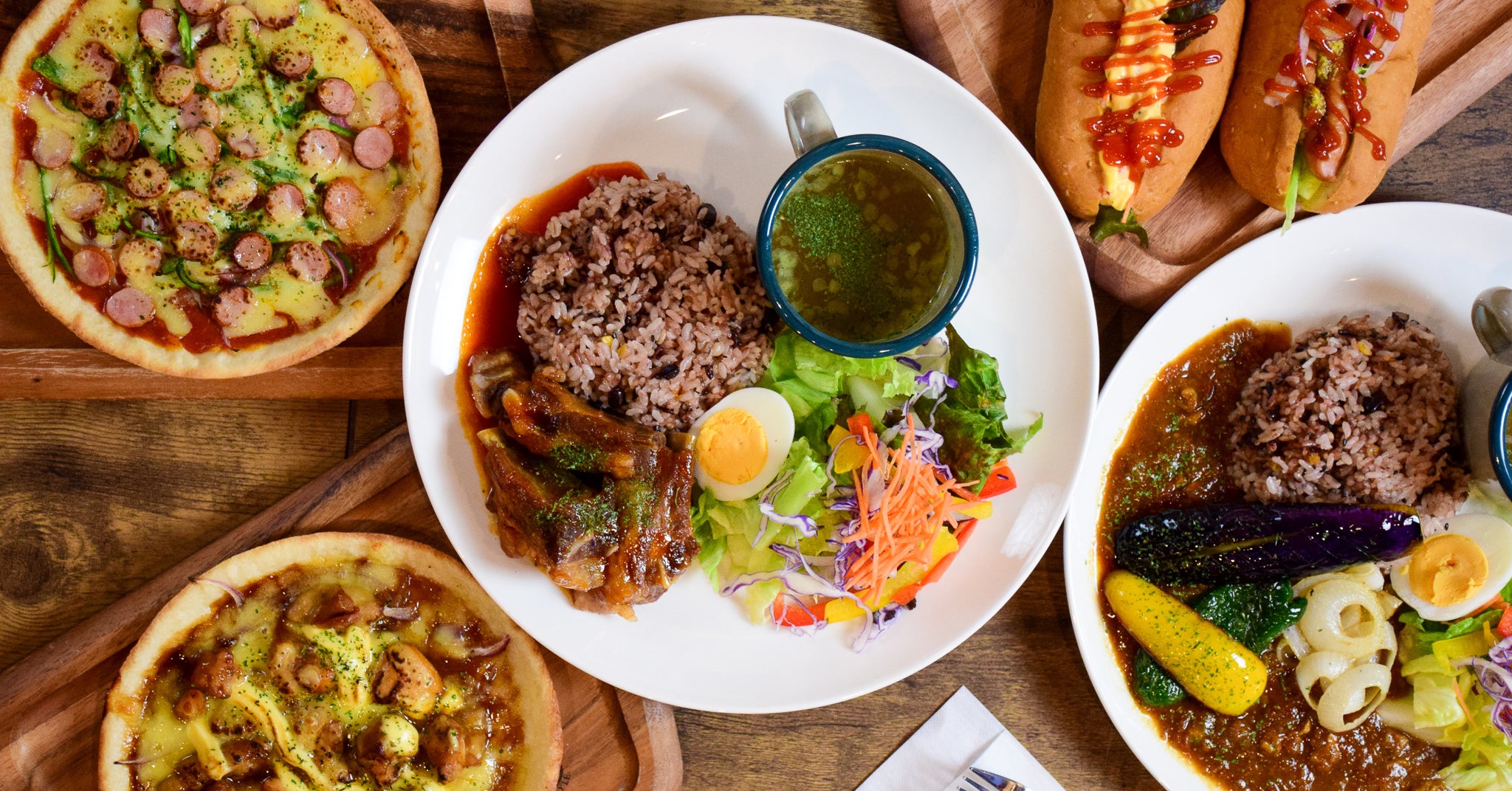 本格的なカフェメニューがズラリ