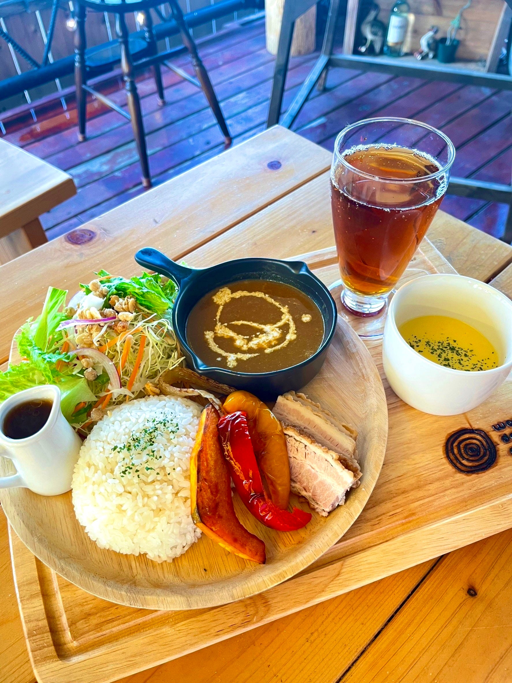 グリル野菜の自家製カレープレート