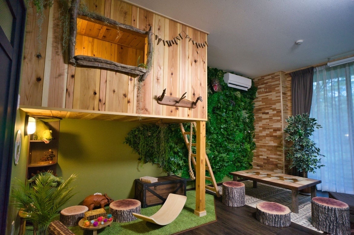 🦕ファミリー&男子限定🦖【秘密基地付き男の子room】HEYAmping BLUE