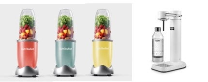 （画像左）NUTRIBULLET500、（右）aarke Carbonator3