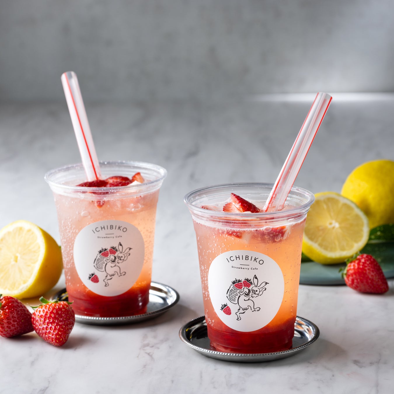 いちごのレモンスカッシュ(テイクアウト)