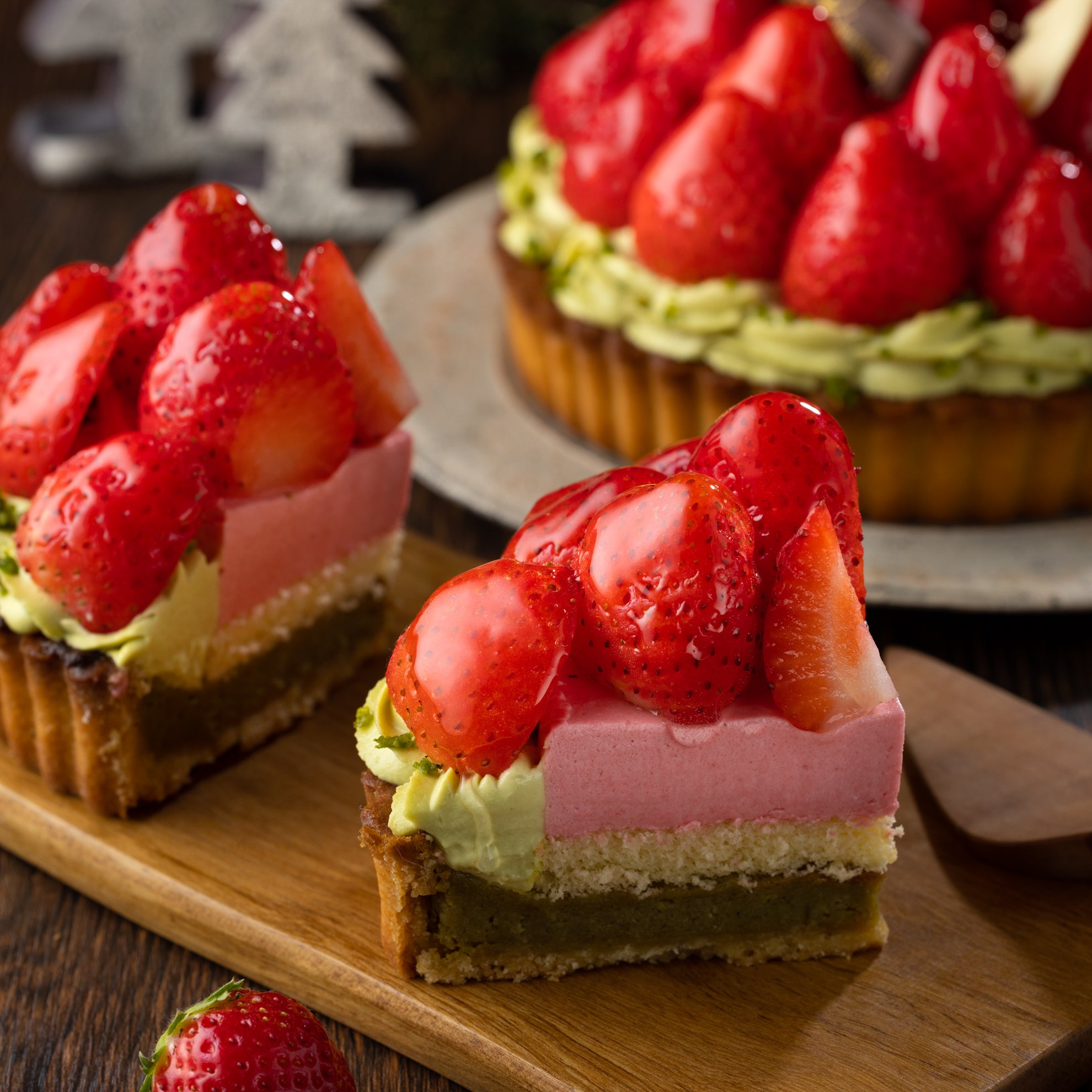 ICHIBIKOクリスマスタルト　いちご＆ピスタチオ