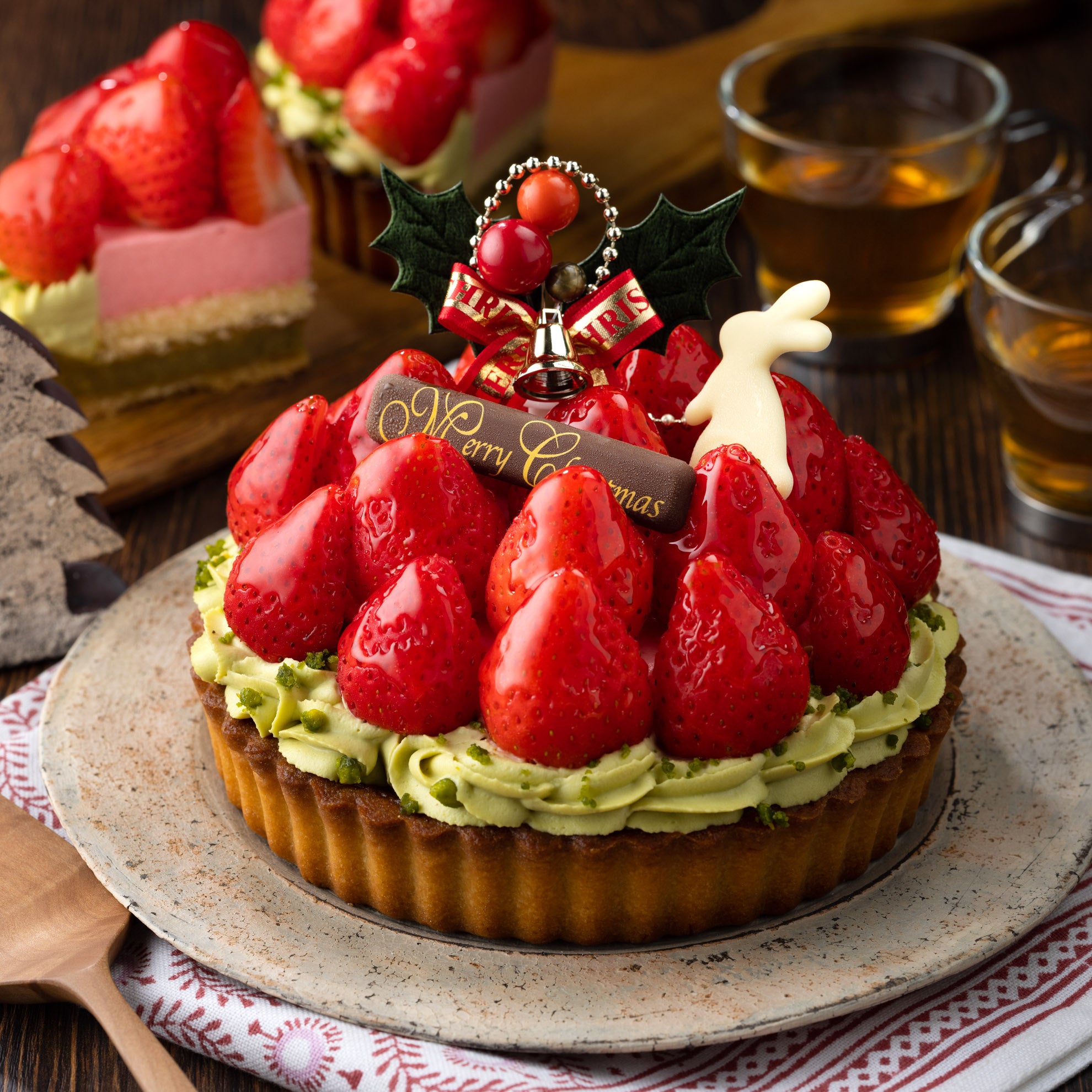 ICHIBIKOクリスマスタルト　いちご＆ピスタチオ
