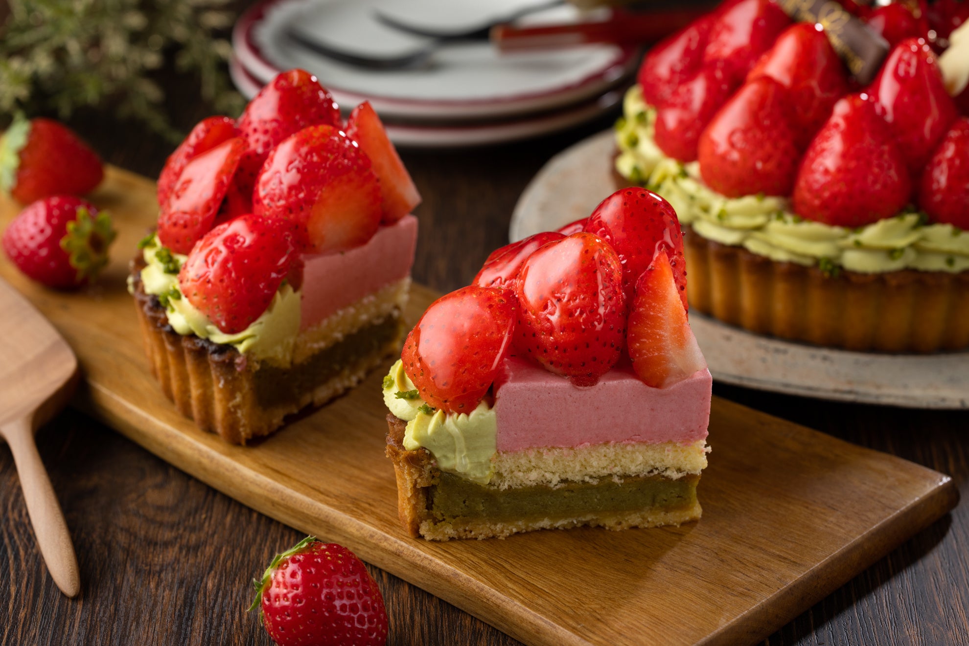 ICHIBIKOクリスマスタルト　いちご＆ピスタチオ