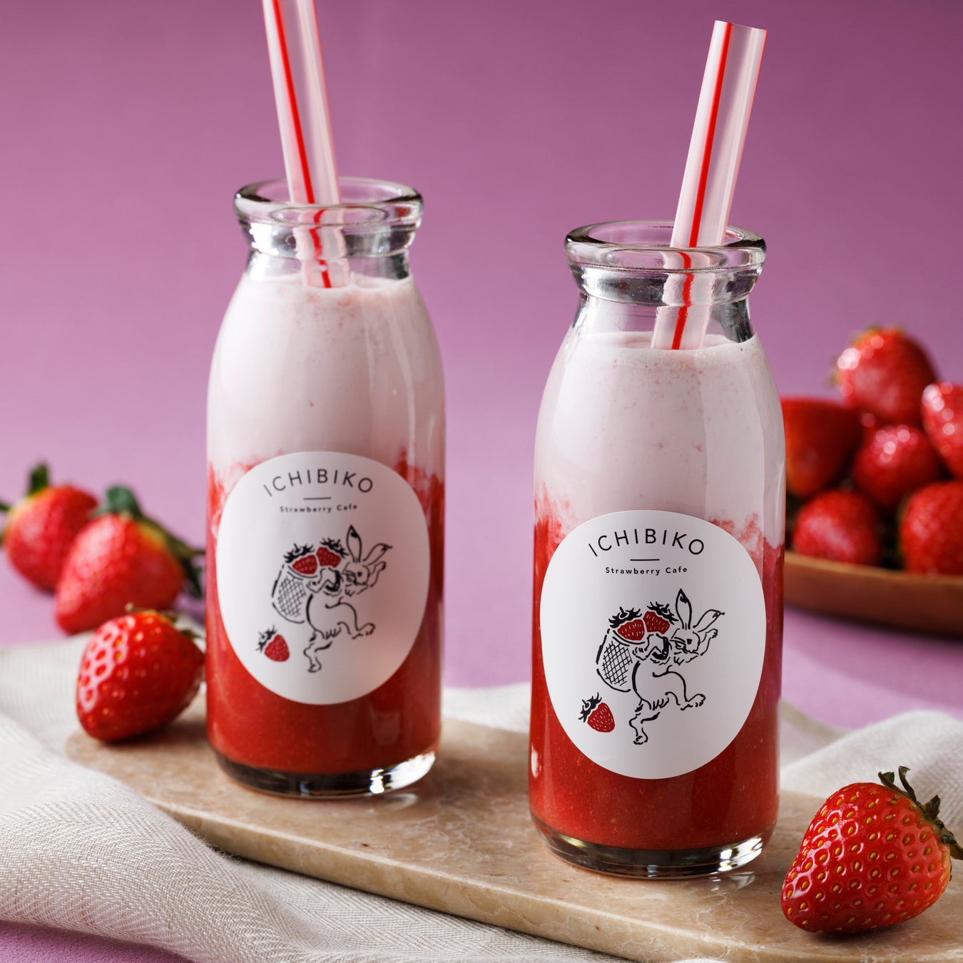 フレッシュいちごのいちびこミルク