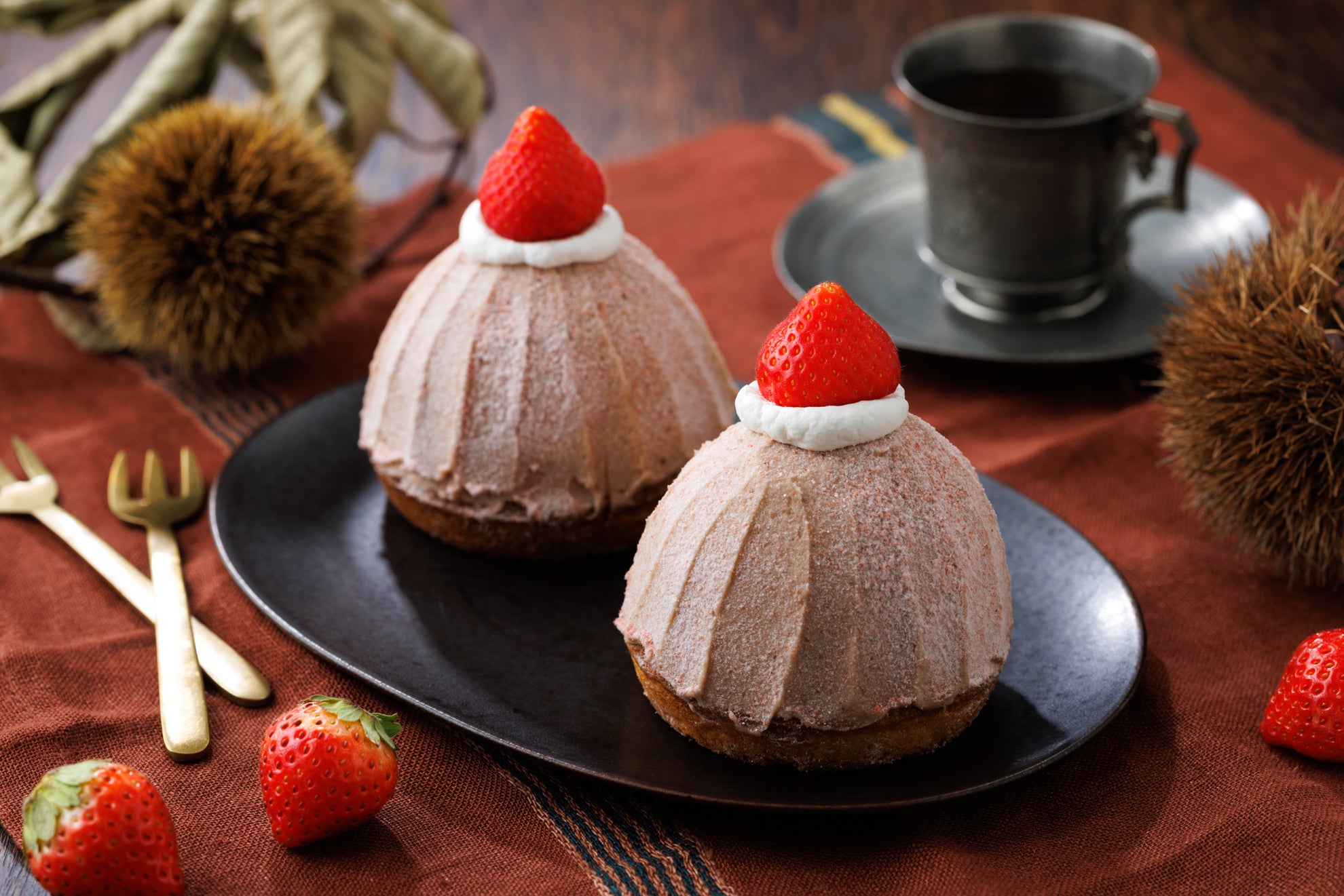 海わらび様専用　秋のメロディー　11125 マロン　1190 グラスグリーン 栗づくし！ほうじ茶とマロンがわらびもちと相性抜群！秋の味覚最