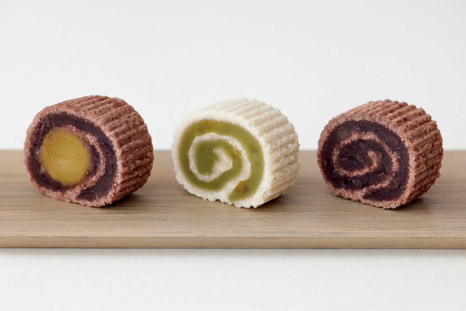 右から「京観世」「京観世 柚子」「栗京観世」