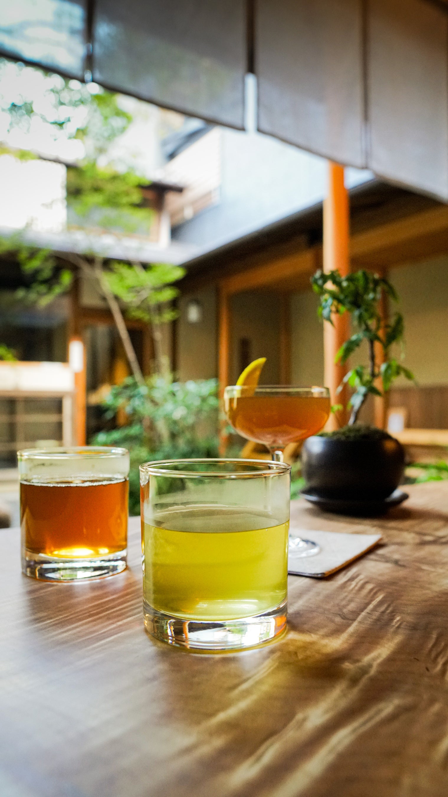 黙照(モクテル)と特別茶　※イメージ