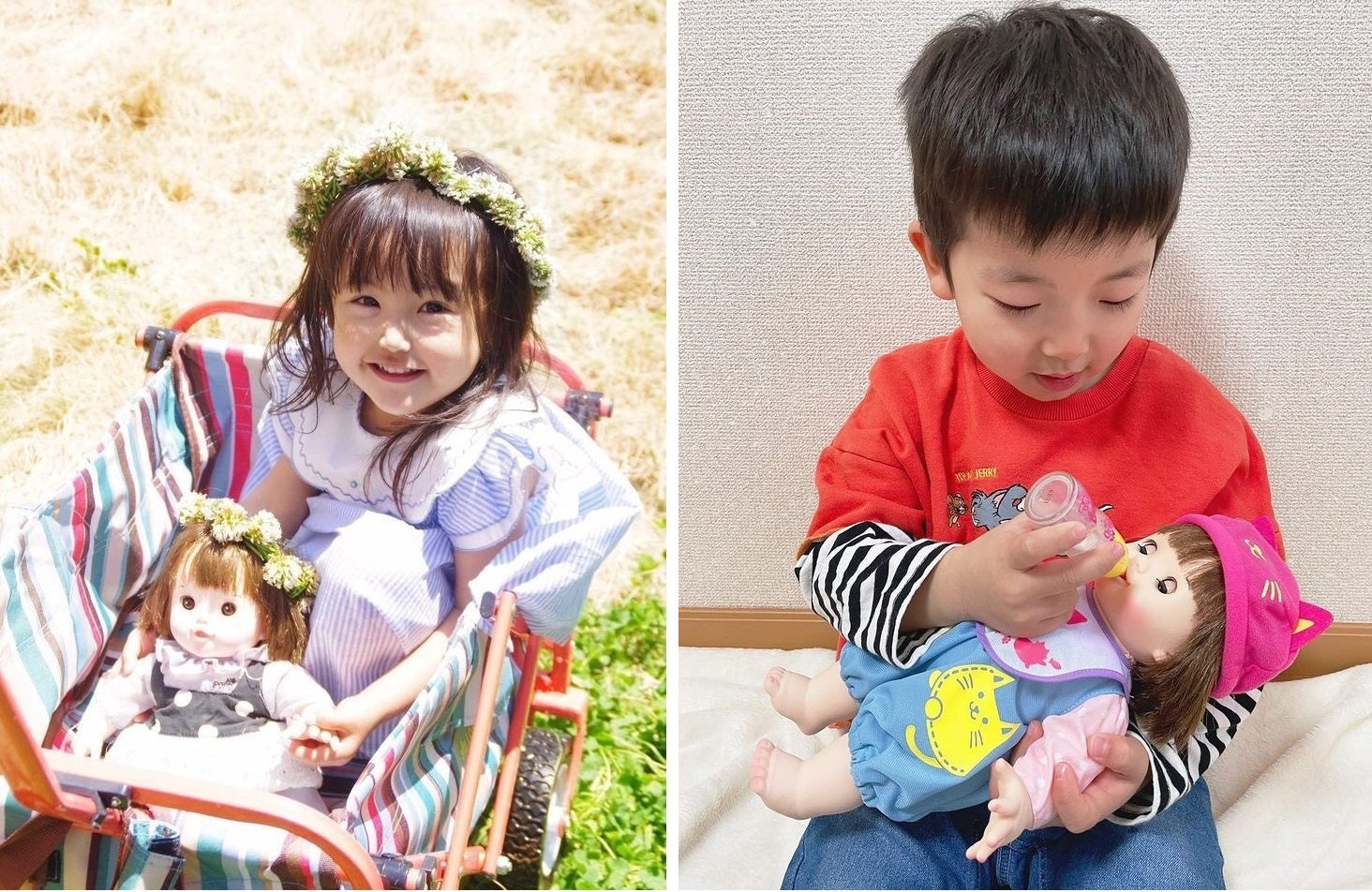 女の子のおもちゃだと思われている「ぽぽちゃん」も、可愛がってくれている男の子はたくさんいます。