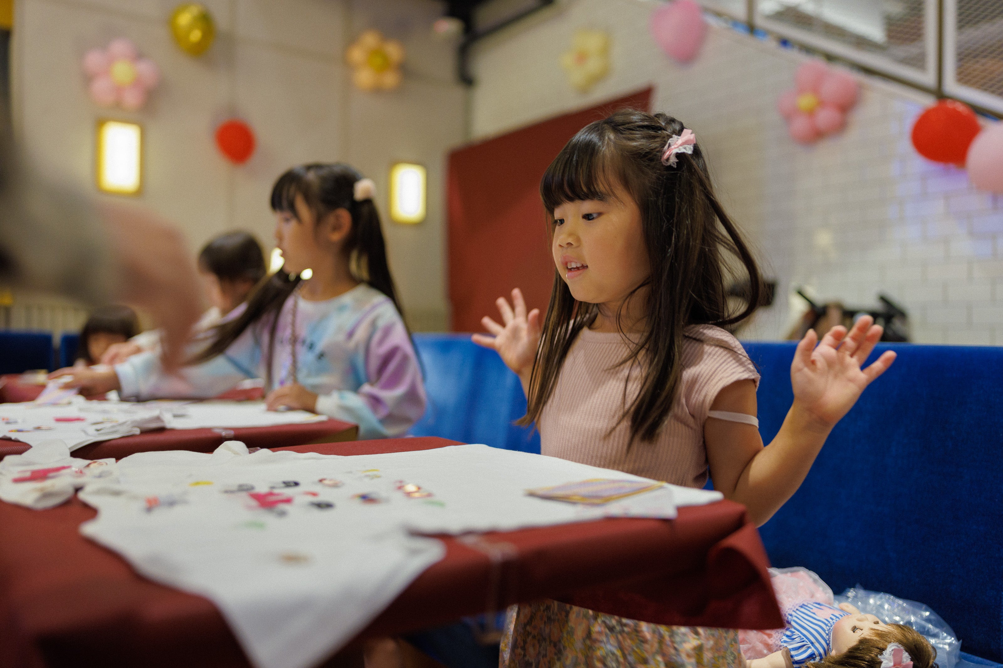 ぽぽちゃん用と自分用の二つのTシャツをつくりました