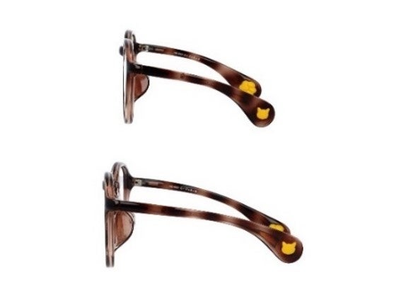 猫好きに人気のメガネ、『ねころりん』よりこめかみに掛ける”短