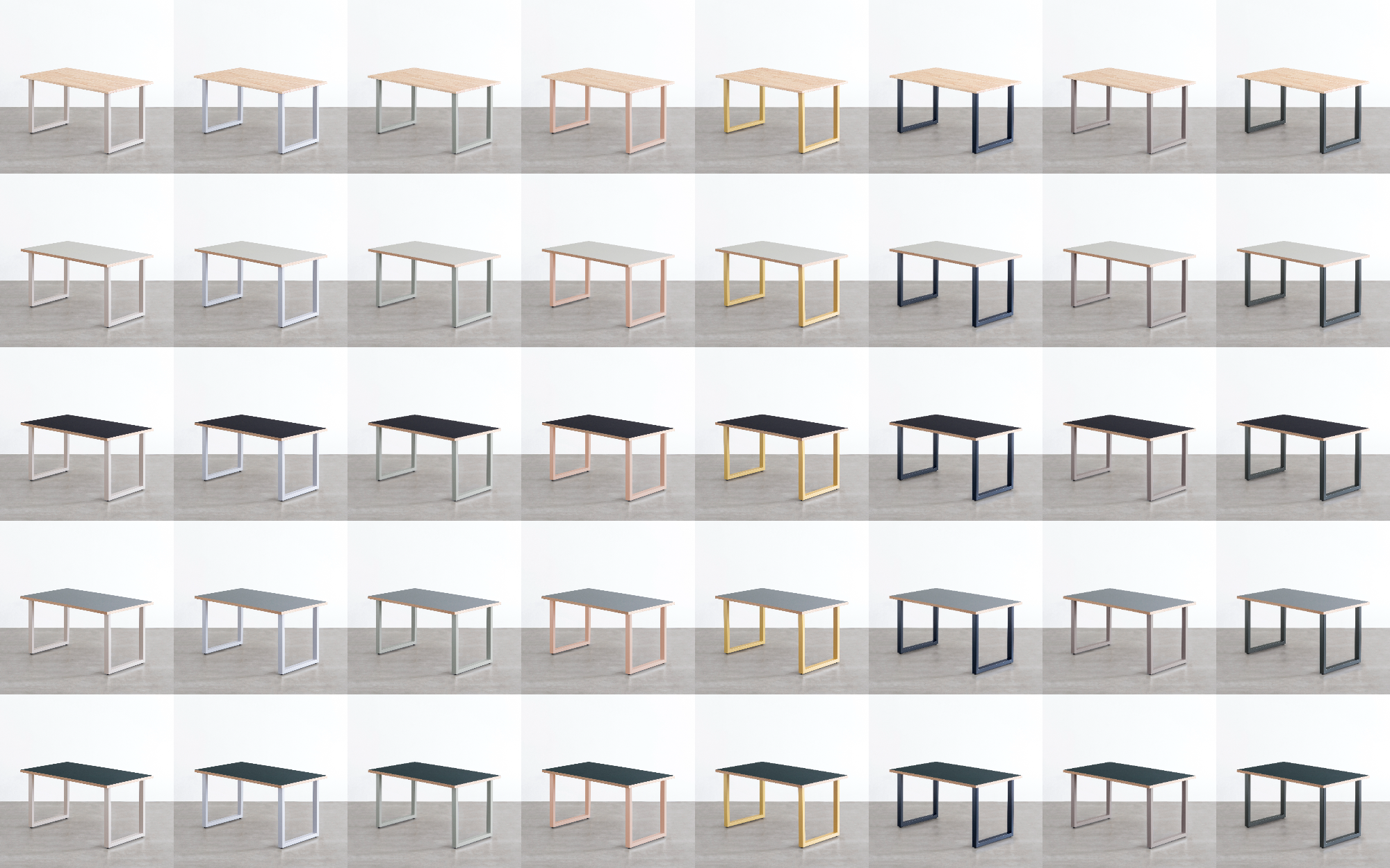 天板の脚 グレーステンレス系カラー テーブル脚 – KANADEMONO