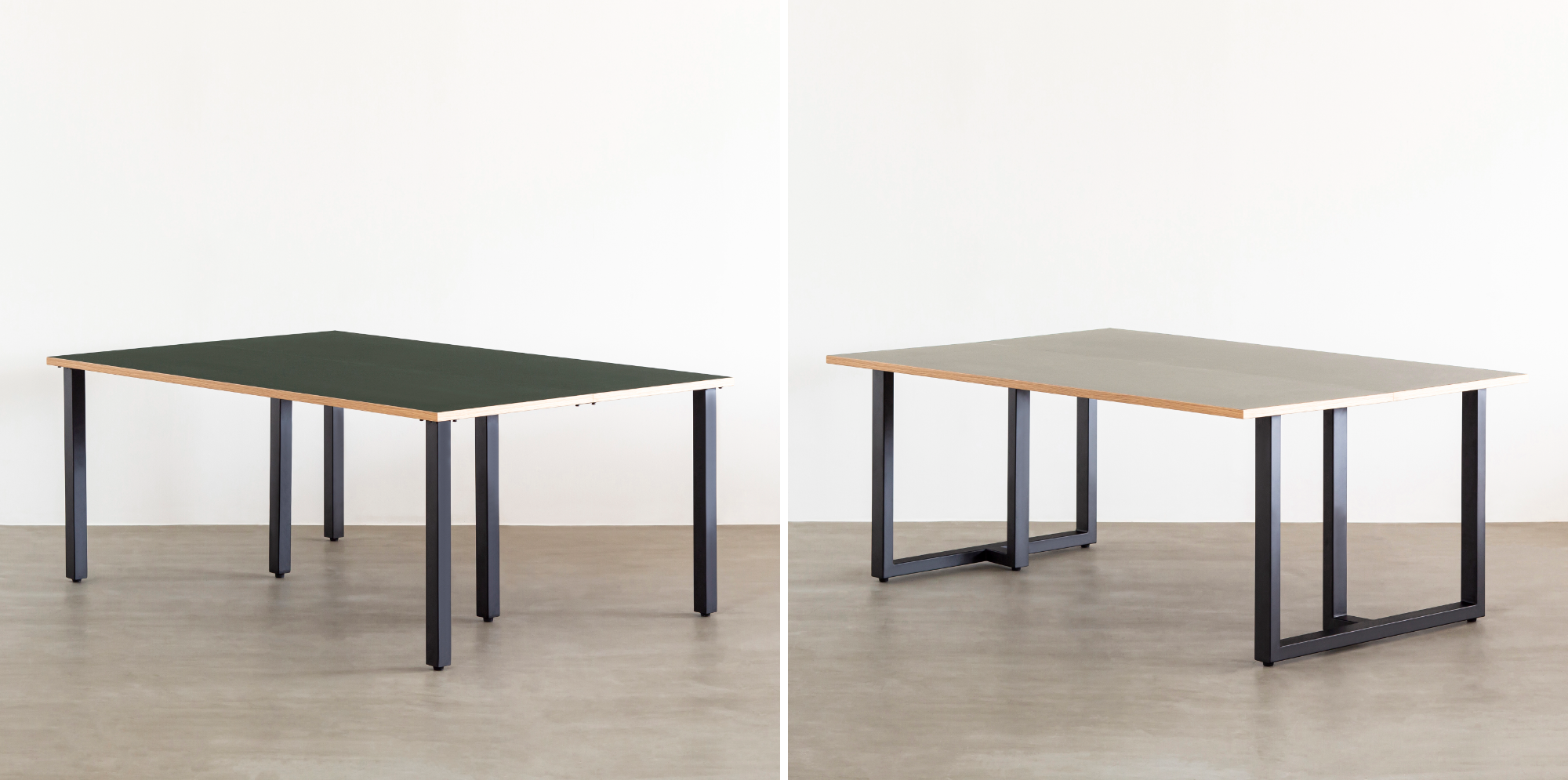 最大幅300cm・最大奥行120cmからサイズを選べるTHE TABLE / リノリウム