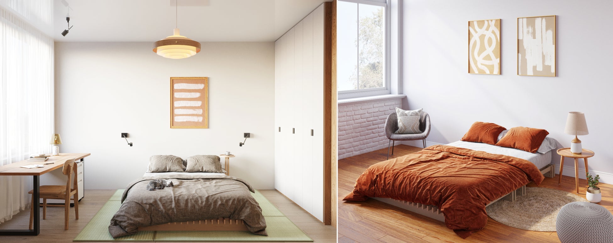 KANADEMONOにて、待望の寝室インテリアを取扱開始。空間に余白を作る KANADEMONOにて、待望の寝室インテリアを取扱開始。空間に余白を作る