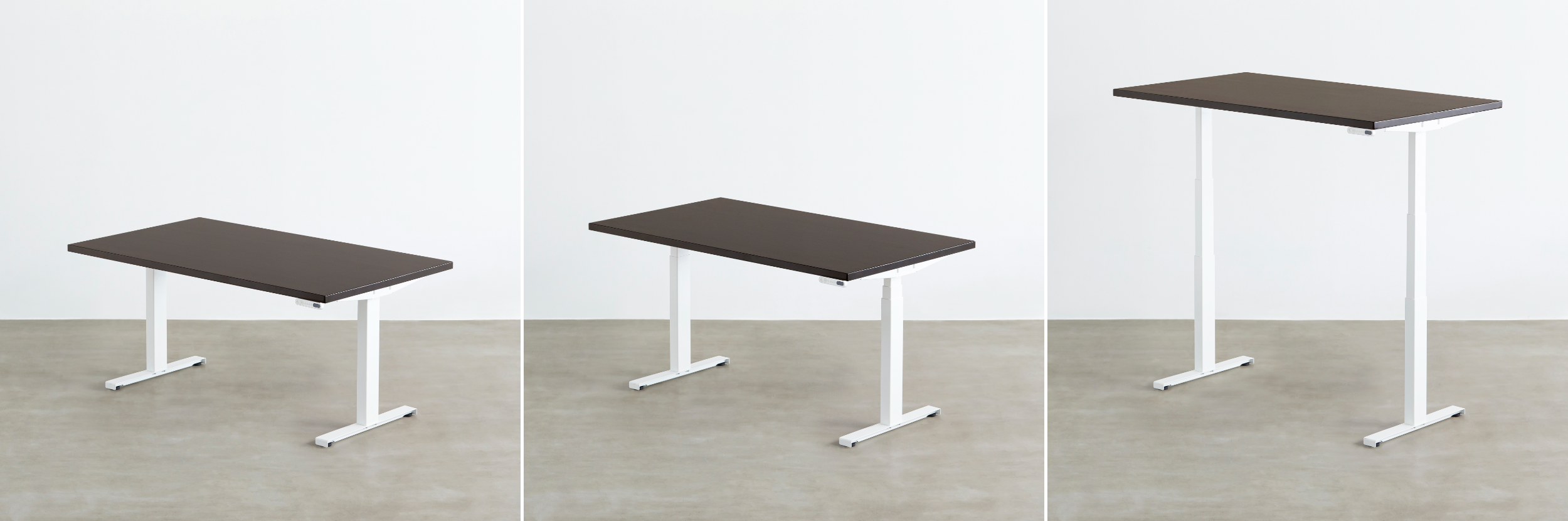 左から：高さ約63cm、約70cm、約128cm