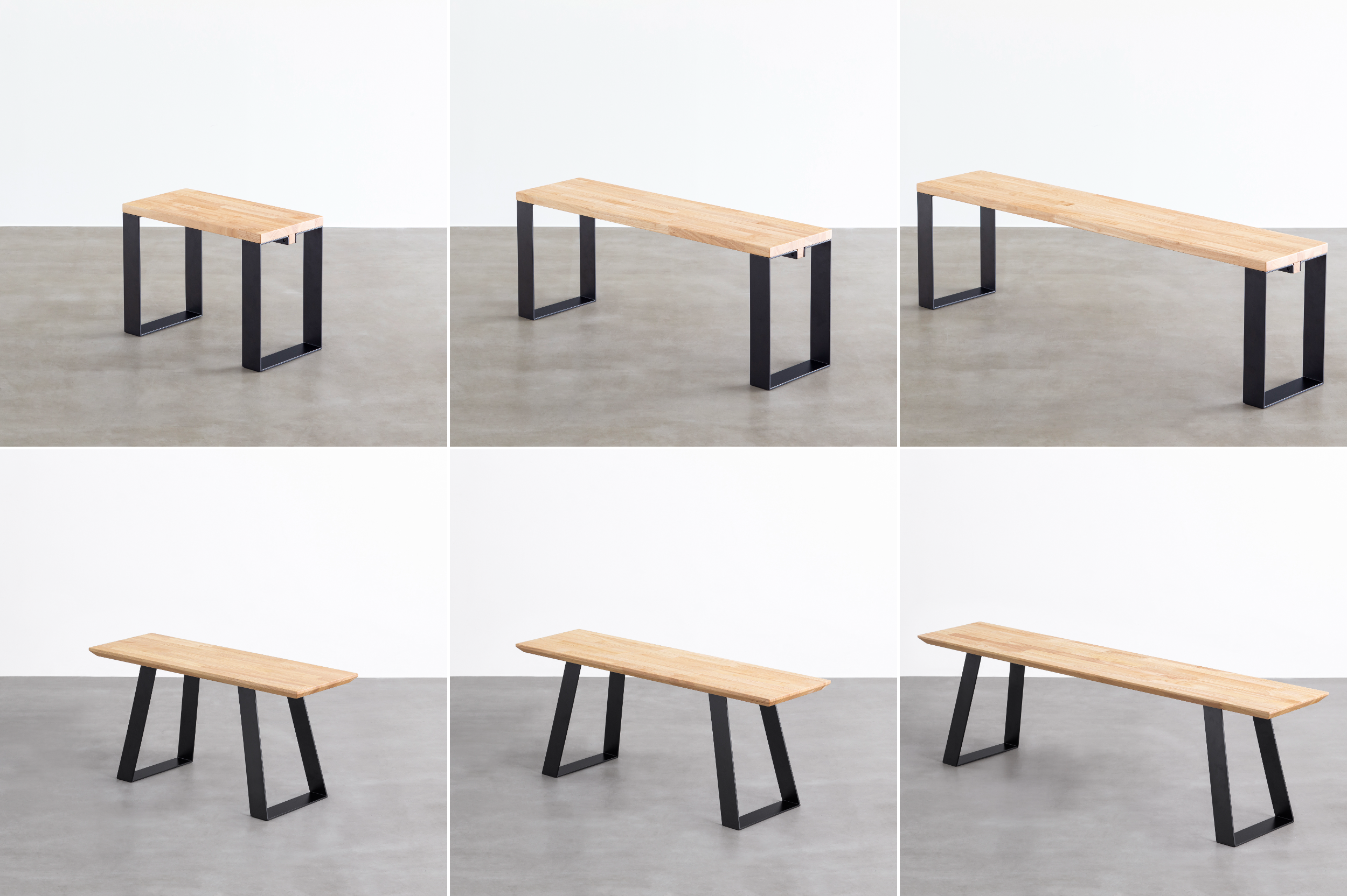 左上からLine 幅60cm、110cm、150cm、Slash 90cm、110cm、150cm