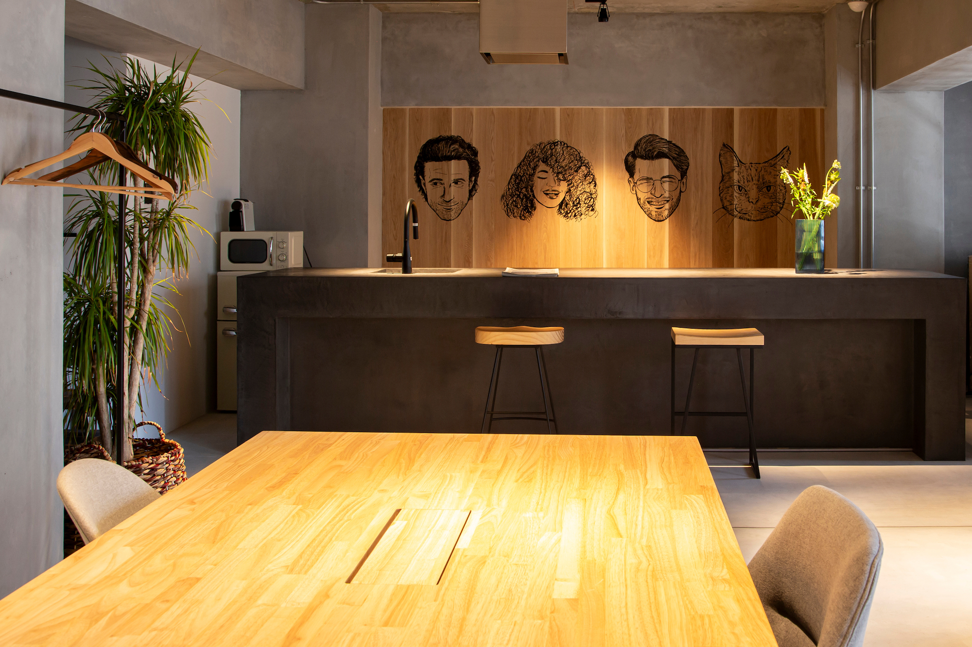 美品】※大阪発送 KANADEMONO カフェテーブル Kanademono(かなでもの)の