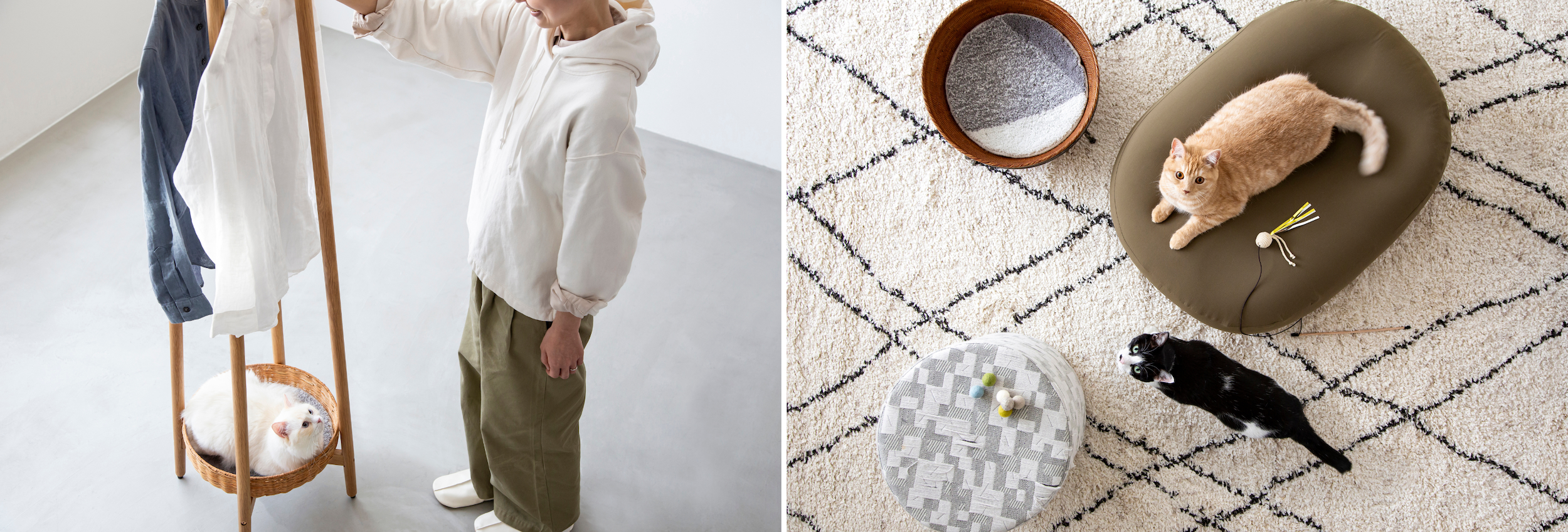 KANADEMONOより、爪とぎ対策不要「猫の手も借りたいスツール」発売開始