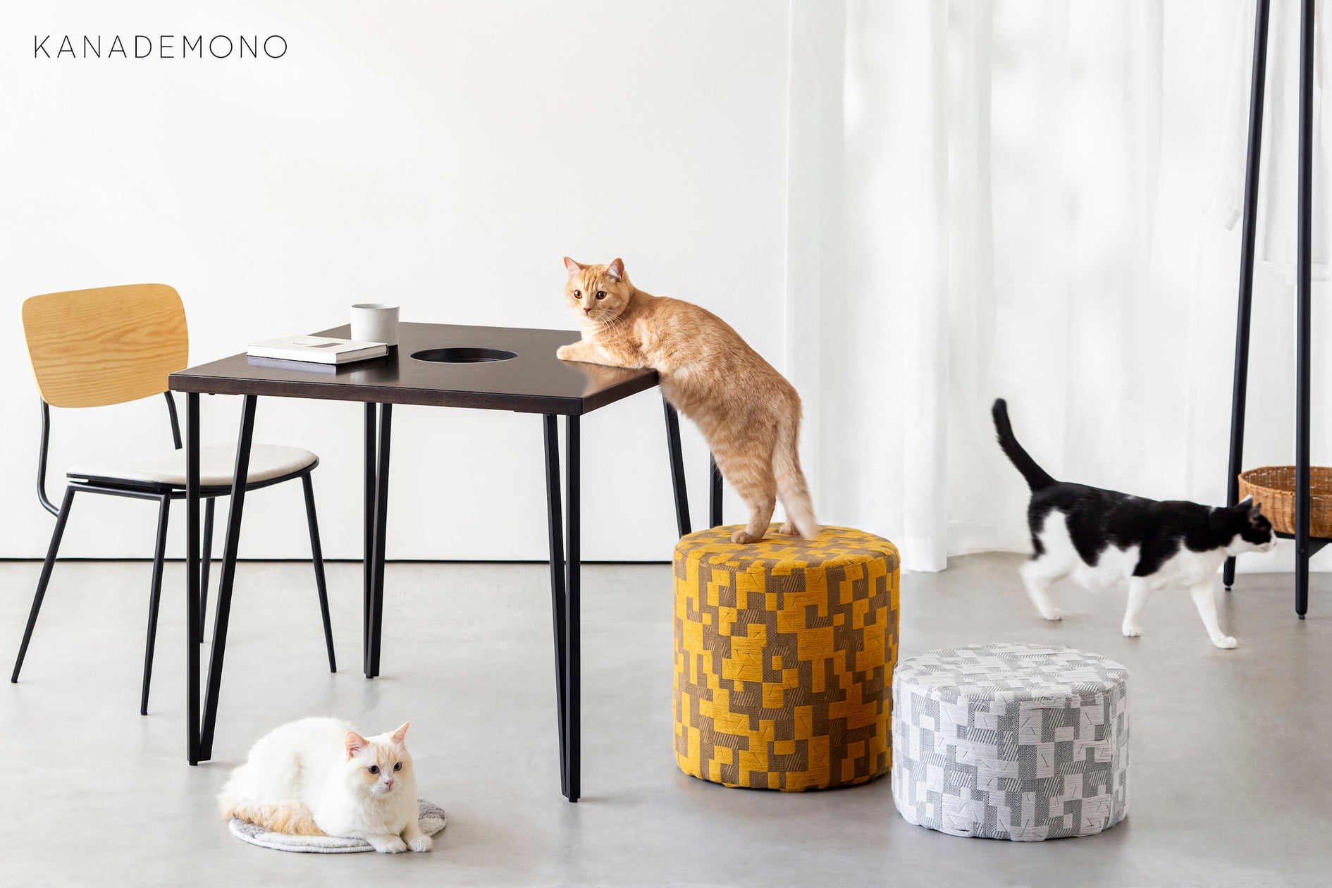 KANADEMONOより、爪とぎ対策不要「猫の手も借りたいスツール」発売開始 KANADEMONOより、爪とぎ対策不要「猫の手も借りたいスツール」発売開始