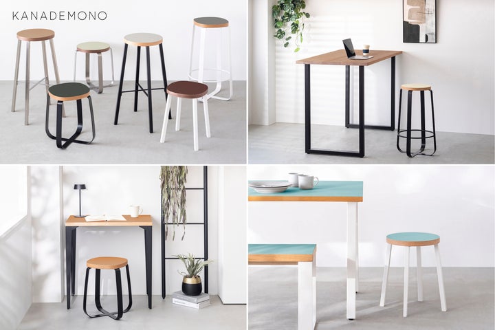 KANADEMONO】全24色から選べるリノリウムスツールで暮らしに遊び心を KANADEMONO】全24色から選べるリノリウムスツールで暮らしに遊び心を