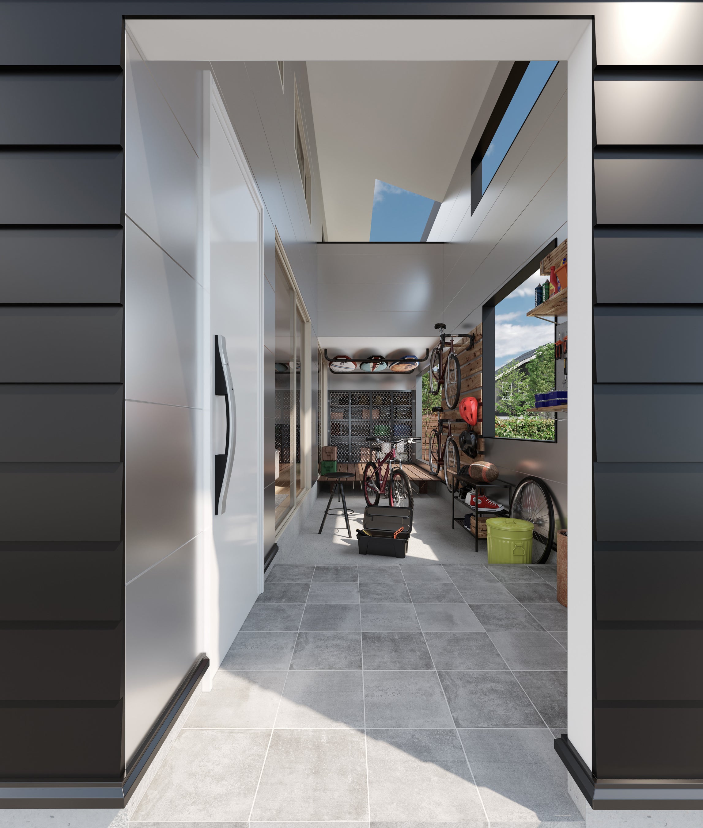 光と風をやわらかく取り入れる開口部