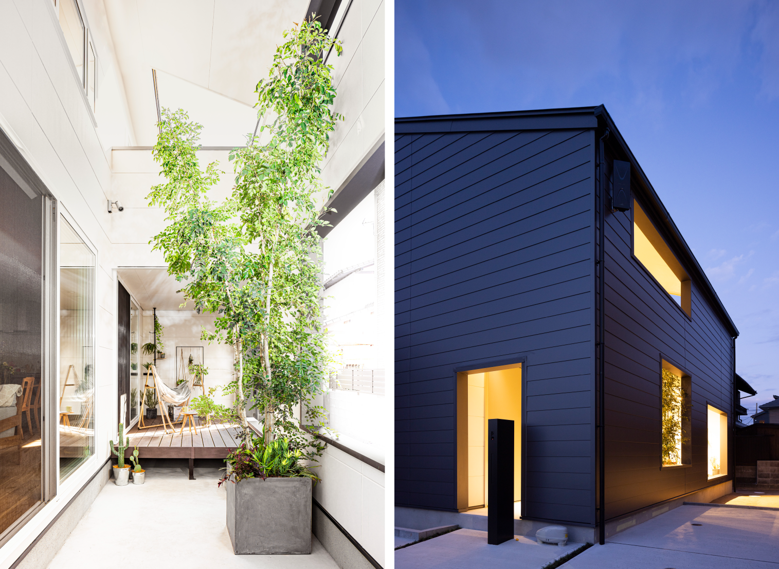 光と風をやわらかく取り入れる開口部／基礎と一体化したオープンウォール