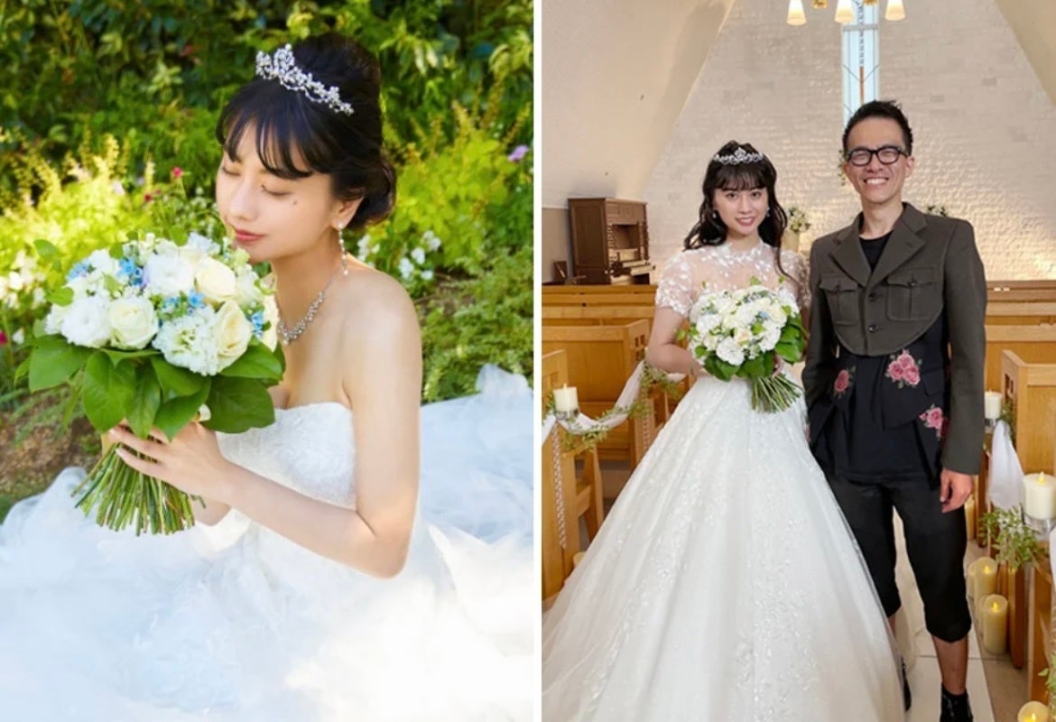 木野山ゆう（左）ティアラデザイナーTARO KAMITANI