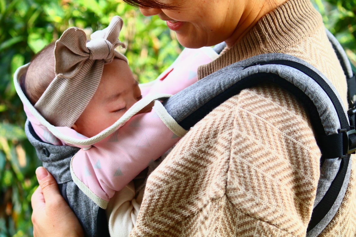 抱っこ紐もヒップシートキャリアも装着可