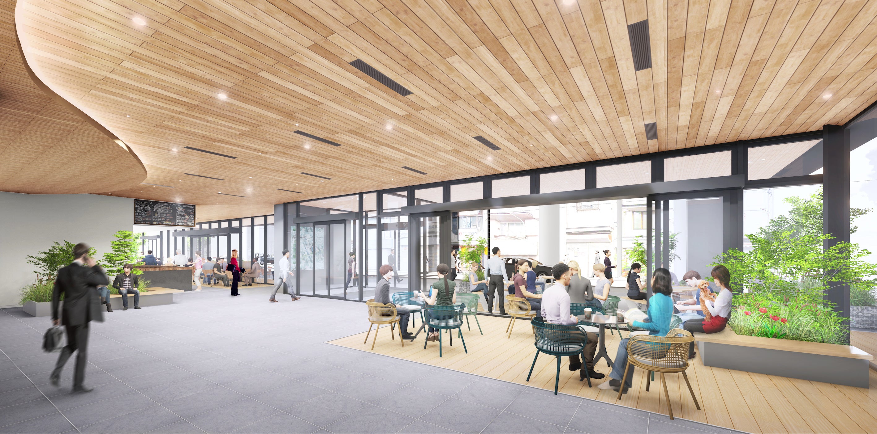 カフェ＆オープンスペースイメージ