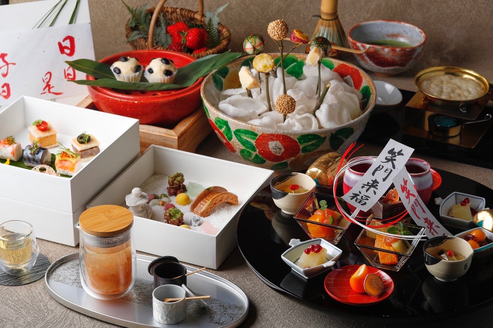 未使用 有田焼 松庵窯 唐子 深盛鉢　レストラン　懐石料理　お祝い 未使用 有田焼 松庵窯 唐子 深盛鉢 レストラン 懐石料理 お祝い