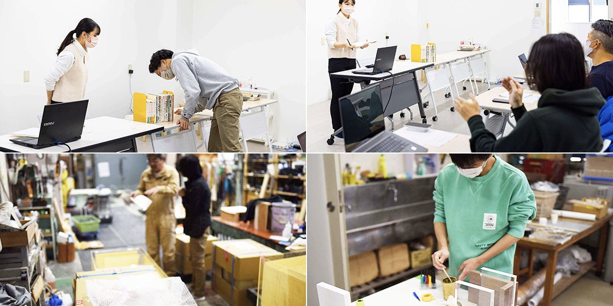 bud brand 参加学生 選考会  作品化の様子