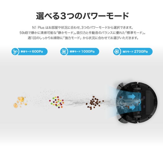 コスパのいいオールインワンタイプのロボット掃除機 「N1Plus」が新 コスパのいいオールインワンタイプのロボット掃除機 「N1Plus」が新