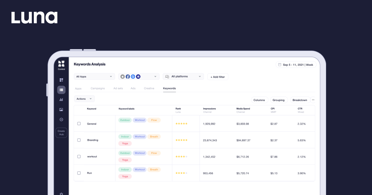 ironSourceがLuna Search Adsをローンチ：Apple Search Ads専用ツールを公開し、クロスチャネル