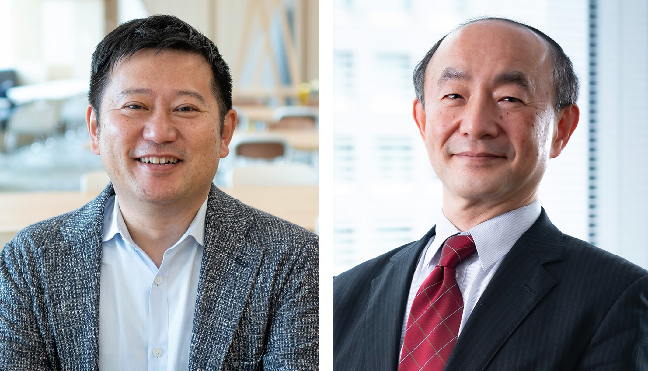 左：株式会社マネーフォワード代表取締役CEO 辻 庸介 氏 　　右：税理士法人山田&パートナーズ顧問 永長 正士