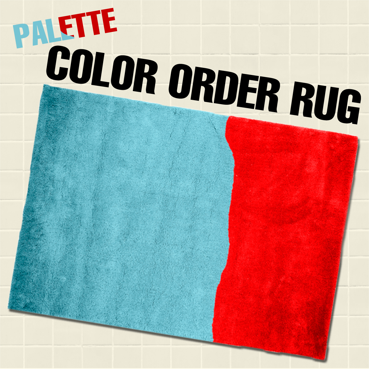 PALETTE WOOL RUG Ｍサイズ（140×100ｃｍ）¥63.800（税込）、Ｌサイズ（200×140ｃｍ）¥108,900（税込）