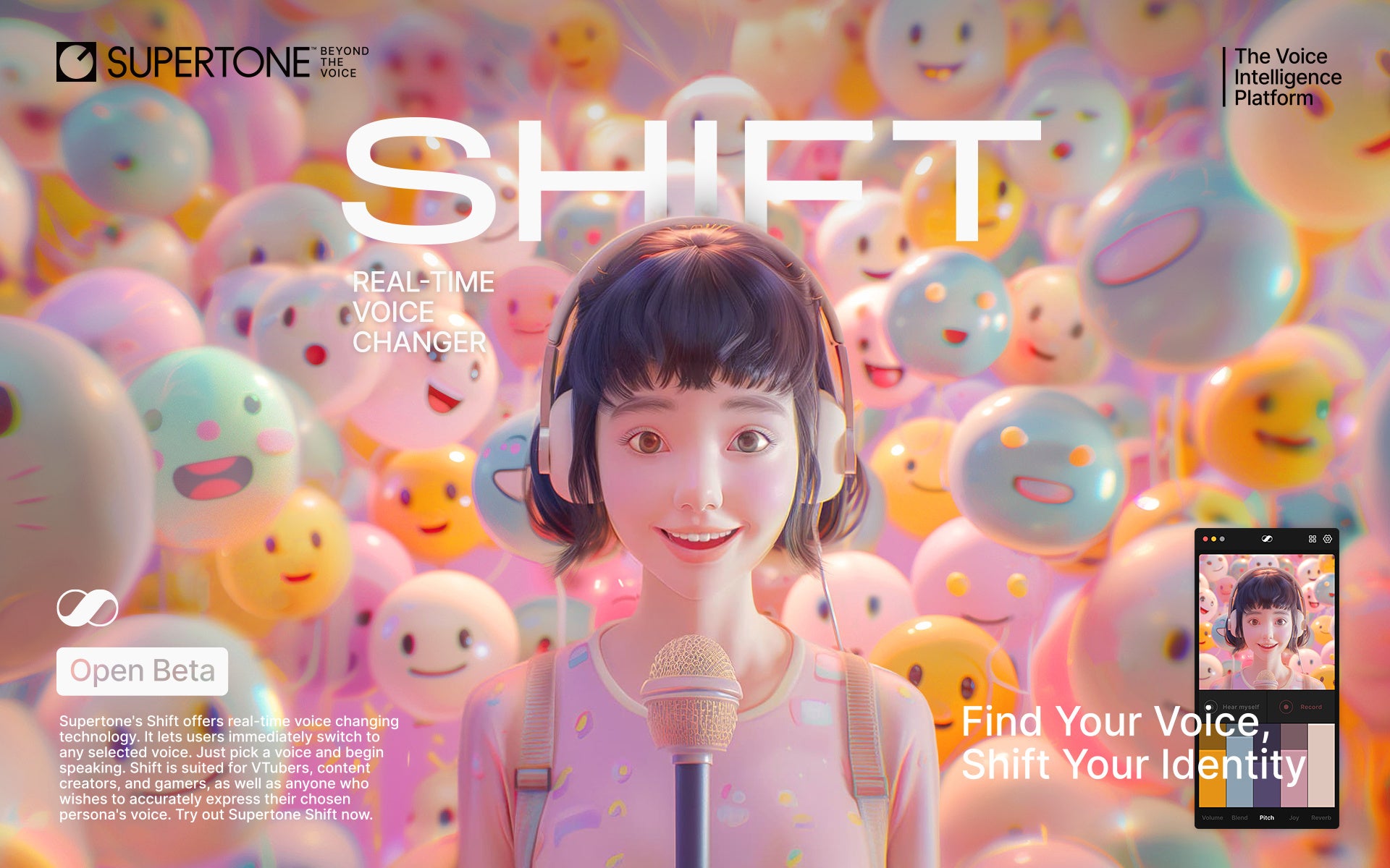 リアルタイム音声変換AIソリューション「Supertone Shift」 (提供:Supertone)