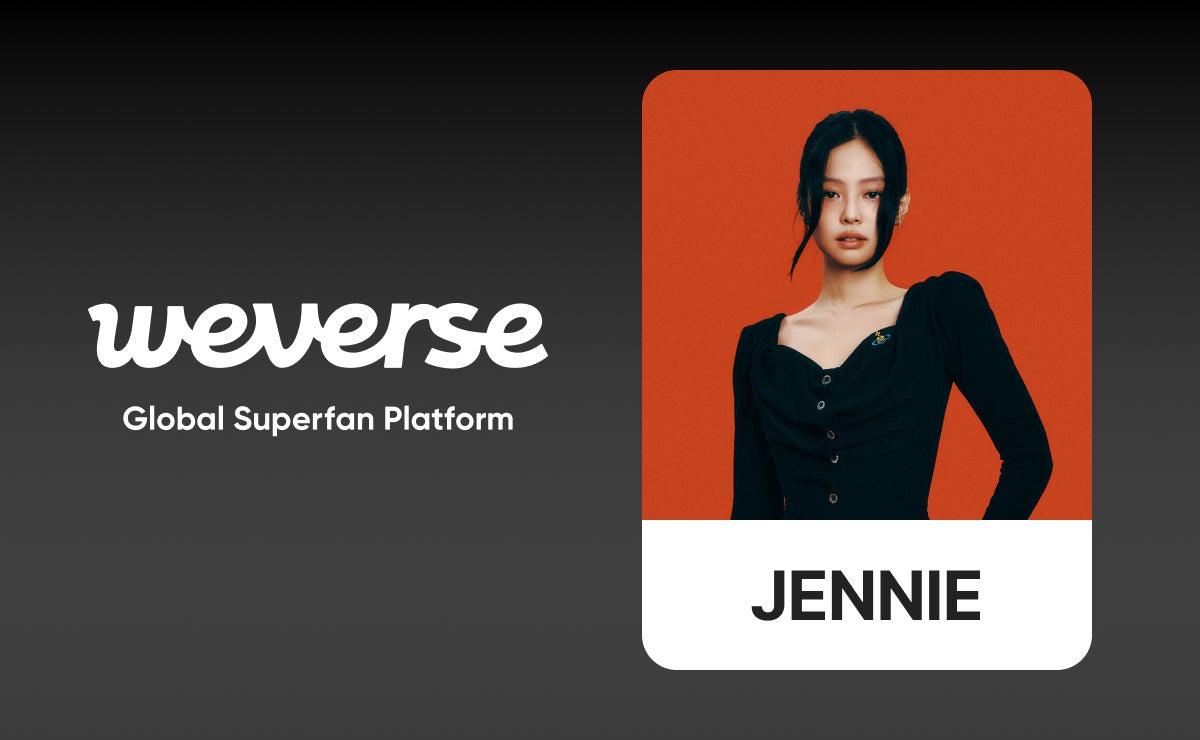 BLACKPINKのJENNIEがWeverseの公式コミュニティとファンクラブを本日 BLACKPINKのJENNIEがWeverseの公式コミュニティとファンクラブを本日