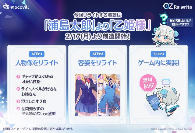 【オズ リライト】君が創る乙姫!キャラ制作キャンペーン開始!豪華賞品も 【オズ リライト】君が創る乙姫!キャラ制作キャンペーン開始!豪華賞品も