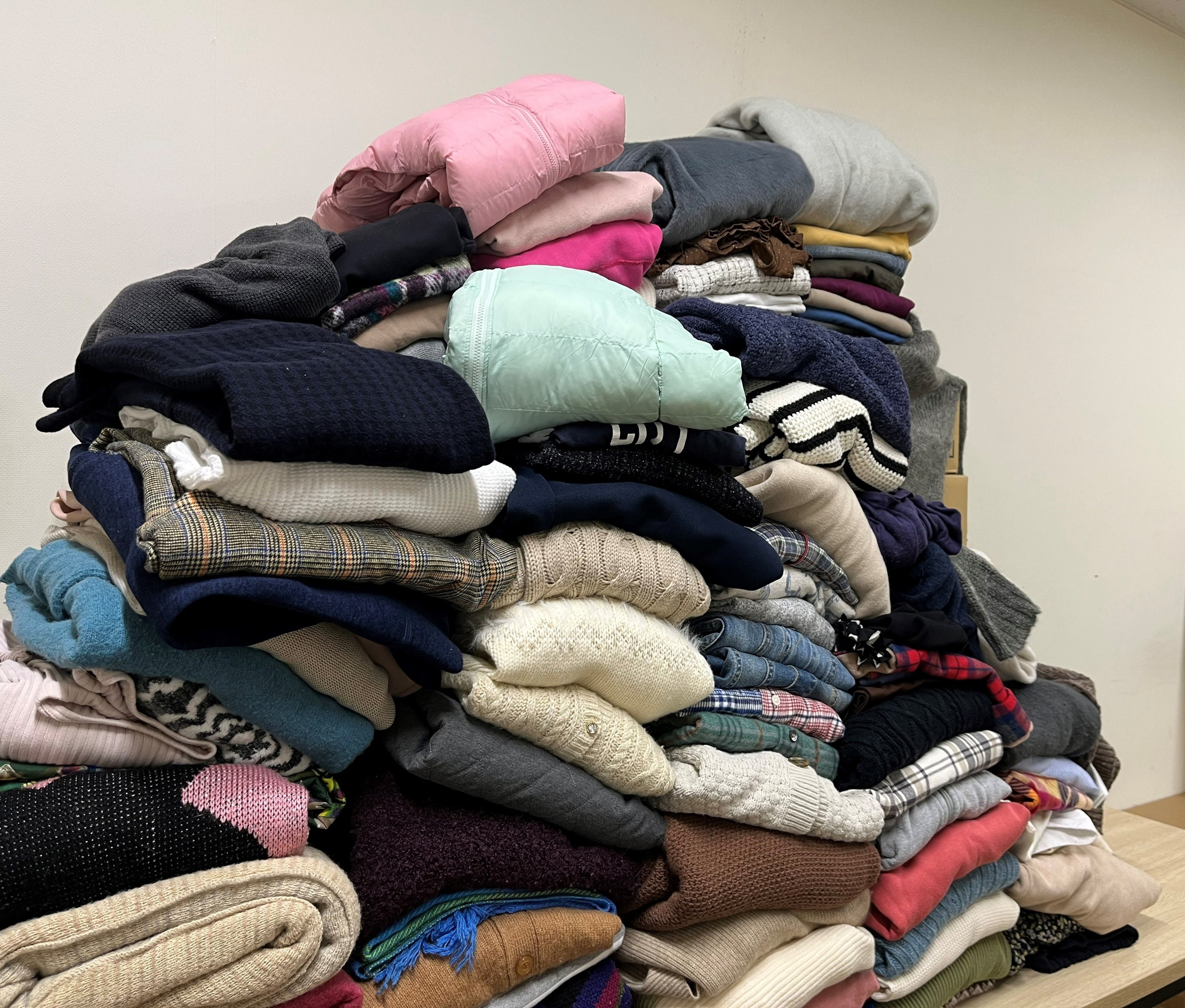 回収した衣料品