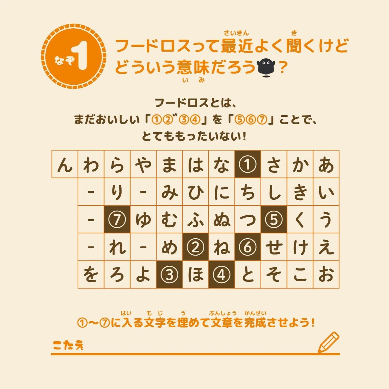 フードロスクイズ