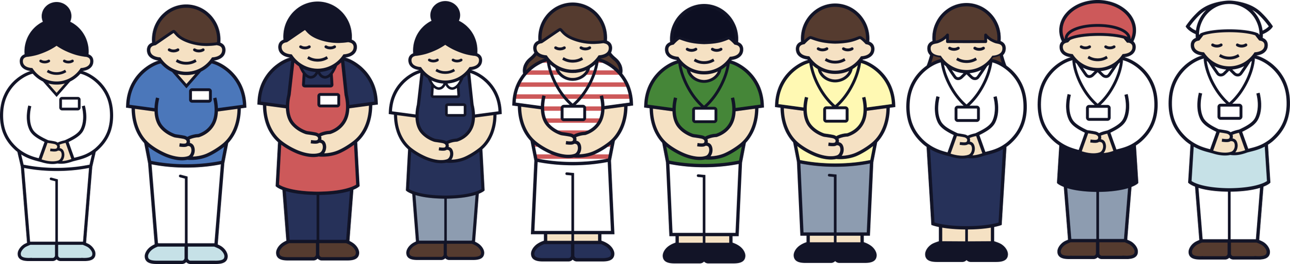 ▲ ポスター用キャラクター（一部抜粋）