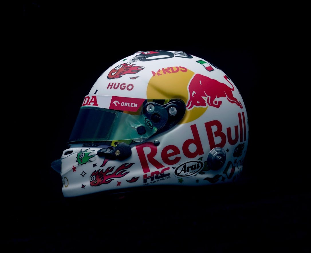 F1イタリアGP限定ヘルメットに「RDS」ロゴ 角田裕毅×RDS F1イタリアGP限定ヘルメットに「RDS」ロゴ 角田裕毅×RDS