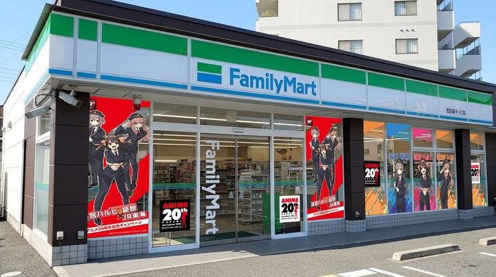 アニメ20周年記念「涼宮ハルヒの憂鬱×JR東海」コラボラッピング店舗