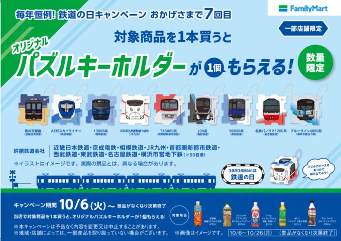 鉄道の日記念!鉄道会社9社との合同企画