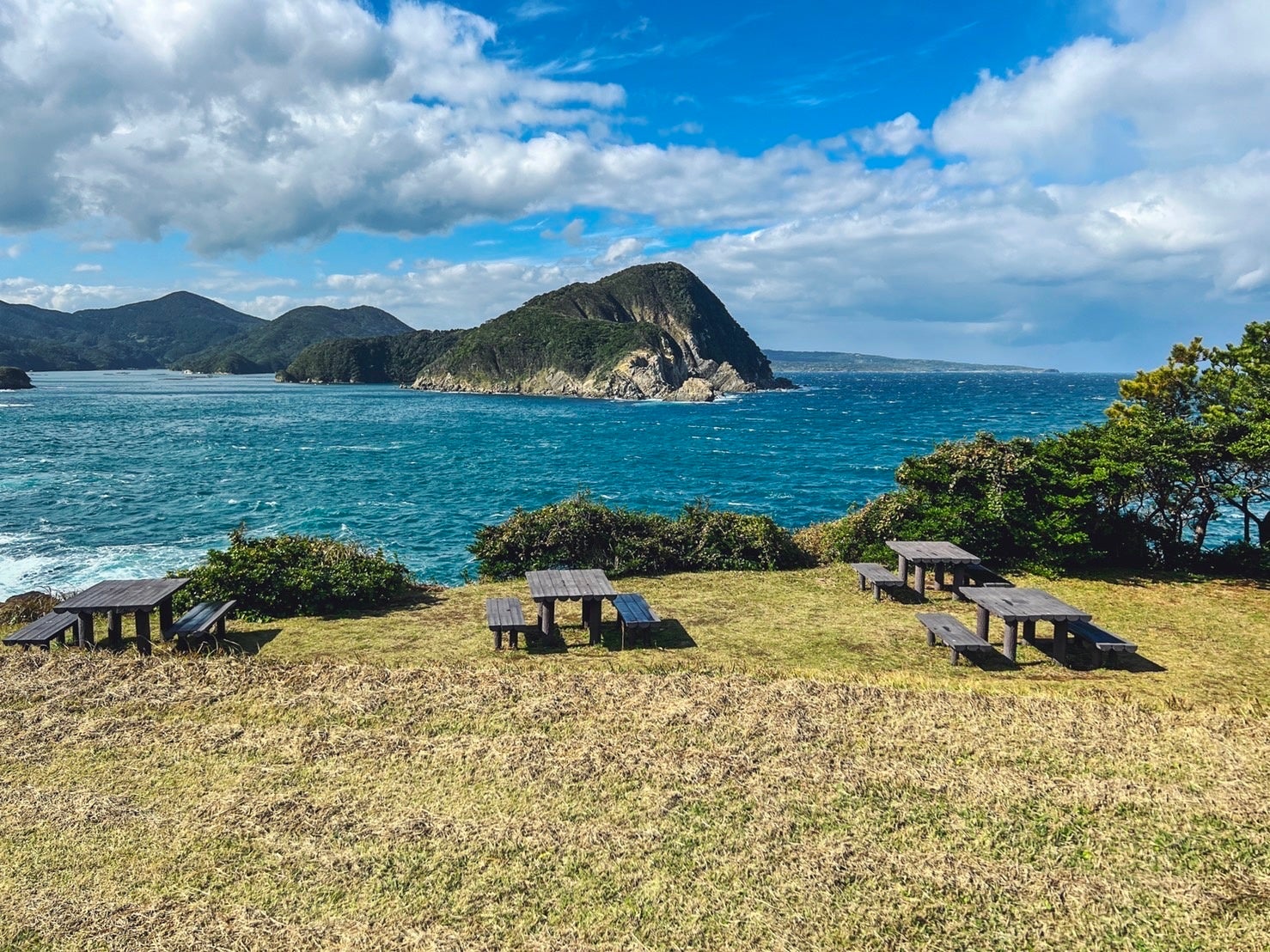 魚津ヶ崎公園キャンプ場からの絶景